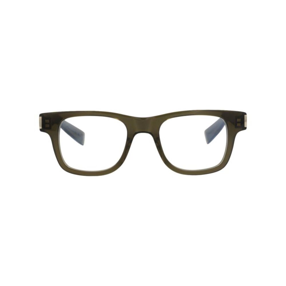 Saint Laurent Photochromic Square-Frame Acetate Optical Frames Green Unisex-Adul